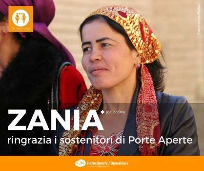 Zania ringrazia i sostenitori di Porte Aperte